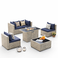 6 Pieces Amopatio Outdoor Patio Furniture Set