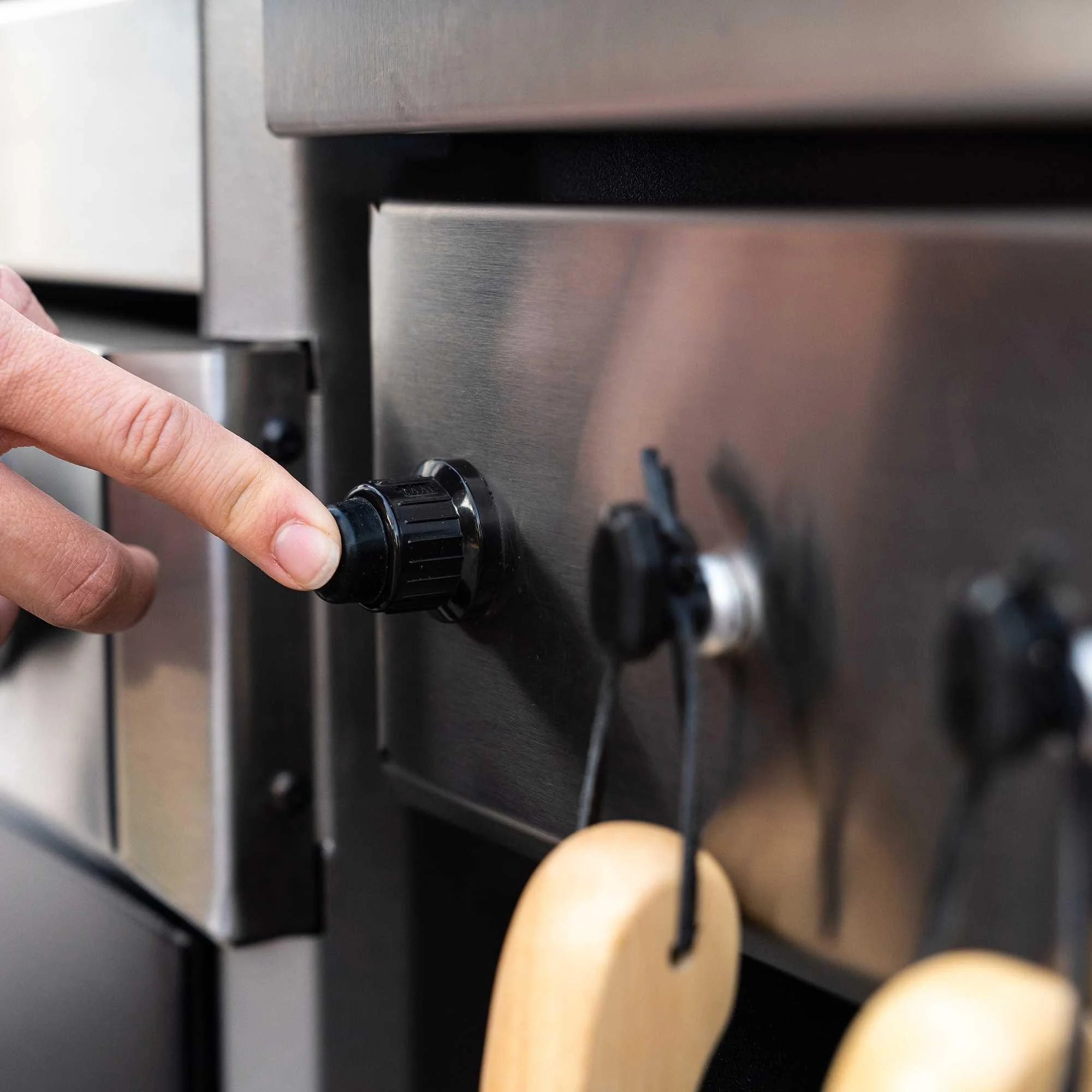 4 Burner Gas Grill and Wood Pellet Smoker Combo