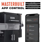 Gravity Series Charcoal Grill plus Smoker in Black 1150 Sq. In.