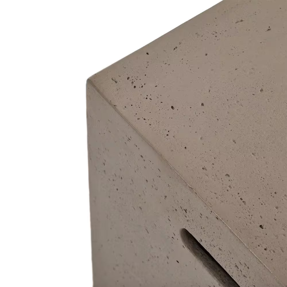 Perla Teak Brown 5-Piece Wood Outdoor Patio Fire Pit Conversation Set with Cream Cushions