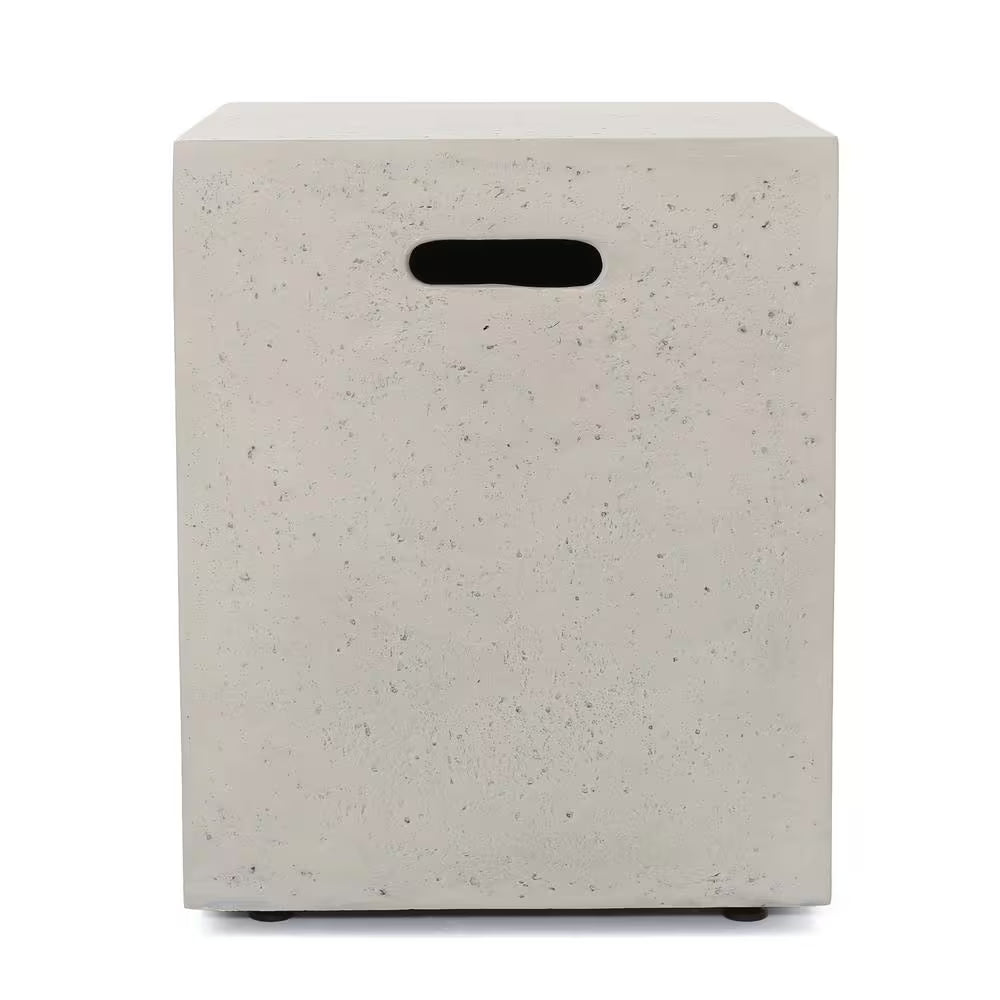 Perla Teak Brown 5-Piece Wood Outdoor Patio Fire Pit Conversation Set with Cream Cushions