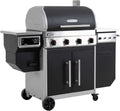 4 Burner Gas Grill and Wood Pellet Smoker Combo